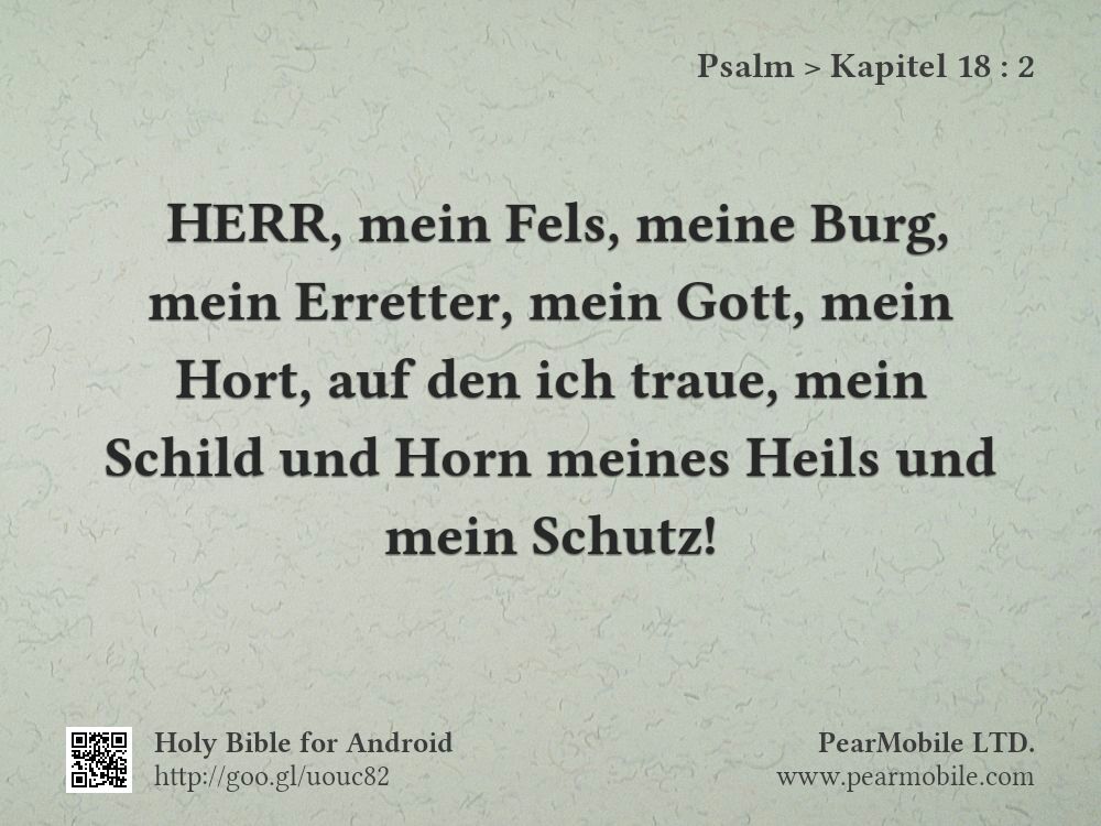 Psalm, Kapitel 18:2